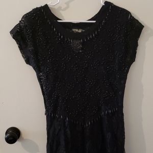 Vintage Floral Lace beaded dress